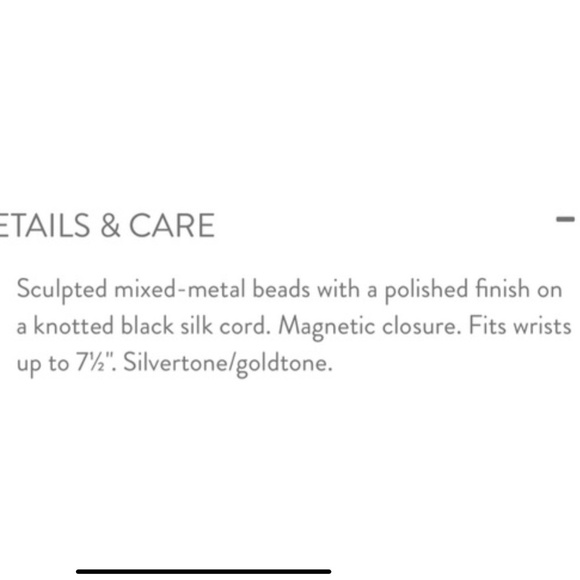 J. Jill NEW Sculpted Mixed-metal Station Bracelet NWT - Picture 3 of 5